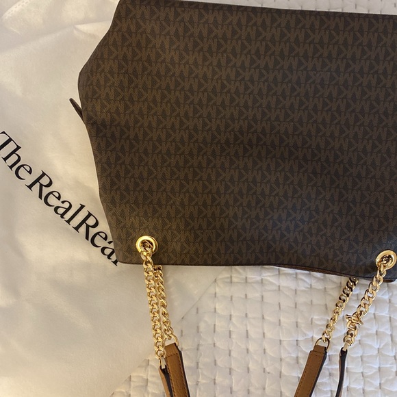 MICHAEL KORS SIGNATURE LOGO BROWN BAG - Picture 9 of 13